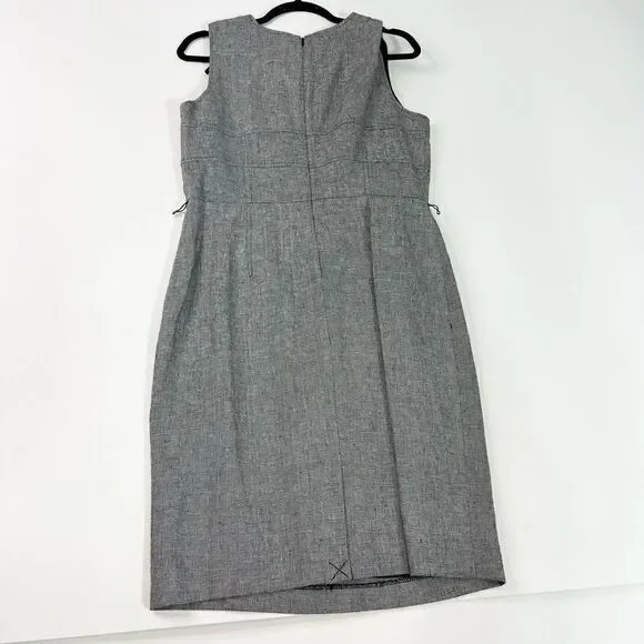 Calvin Klein Suit Womens 10 Black And White Linen Blend Double Breasted NWT - Picture 14 of 16